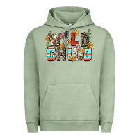Pigment Oil Green wild child Urban Hoodie - Zillion Design Studio