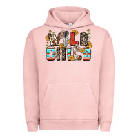 Pigment Salmon wild child Urban Hoodie - Zillion Design Studio