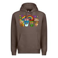 Coffee lgbtq coffee drinks Premium Hoodie - texasbilliewilder