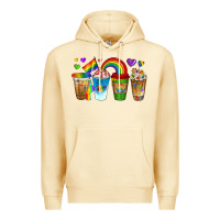 Pina Colada lgbtq coffee drinks Premium Hoodie - texasbilliewilder
