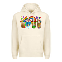 Tofu lgbtq coffee drinks Premium Hoodie - texasbilliewilder
