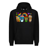 Black lgbtq coffee drinks Premium Hoodie - texasbilliewilder