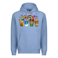 Colony Blue lgbtq coffee drinks Premium Hoodie - texasbilliewilder