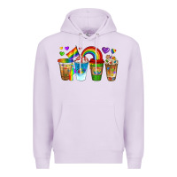 Lilac lgbtq coffee drinks Premium Hoodie - texasbilliewilder