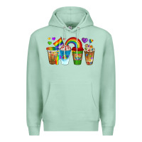 Seafoam lgbtq coffee drinks Premium Hoodie - texasbilliewilder