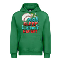 Emerald eat sleep baseball repeat Urban Hoodie - texasbilliewilder