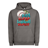 Pigment Tornado eat sleep baseball repeat Urban Hoodie - texasbilliewilder