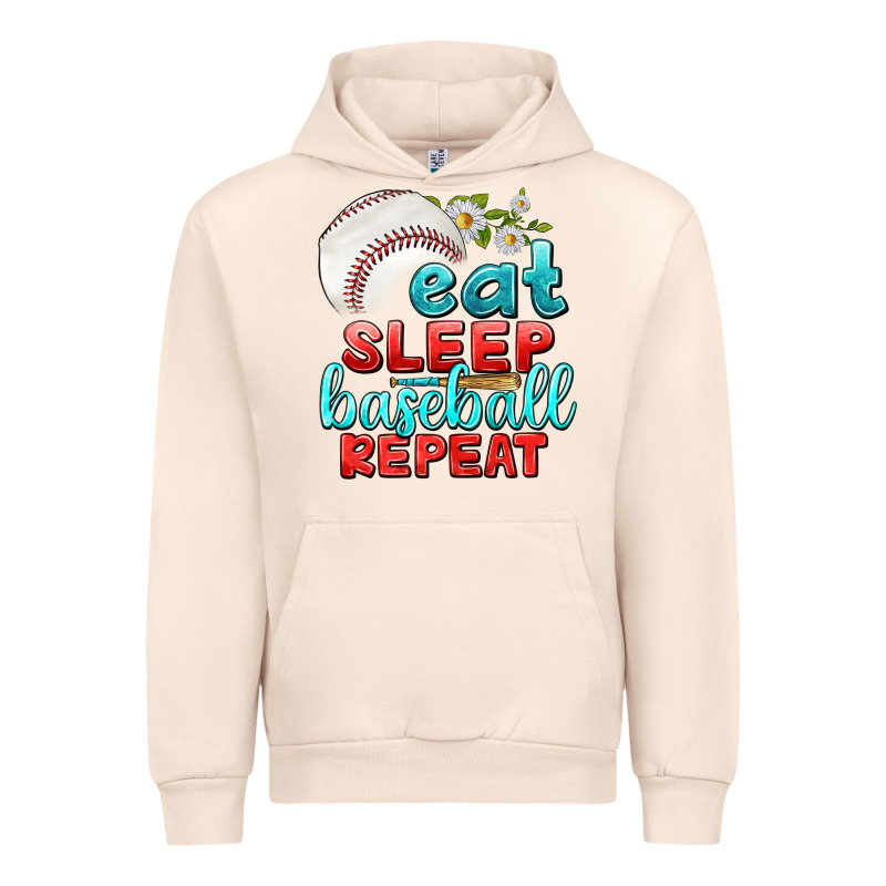 Eat Sleep Baseball Repeat Urban Hoodie by texasbilliewilder | Teevron