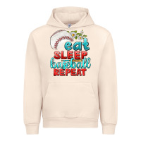 Sandshell eat sleep baseball repeat Urban Hoodie - texasbilliewilder