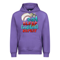 Tulip eat sleep baseball repeat Urban Hoodie - texasbilliewilder