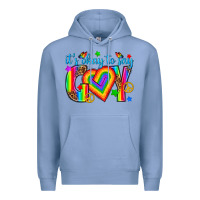 Colony Blue its okay to say gay Premium Hoodie - texasbilliewilder