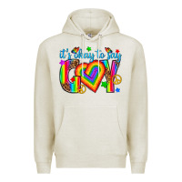 Oatmeal Heather its okay to say gay Premium Hoodie - texasbilliewilder