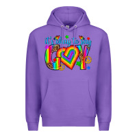 Purple its okay to say gay Premium Hoodie - texasbilliewilder