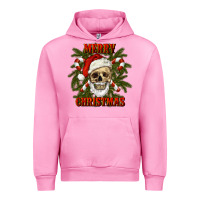 Fuchsia Pink Merry Christmas Urban Hoodie - RanaPortraitStore