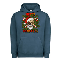 Pigment Midnight Navy Merry Christmas Urban Hoodie - RanaPortraitStore