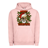 Pigment Salmon Merry Christmas Urban Hoodie - RanaPortraitStore