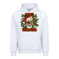 White Merry Christmas Urban Hoodie - RanaPortraitStore