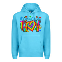 Ocean Blue its okay to say gay Premium Hoodie - texasbilliewilder
