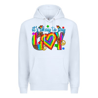 White its okay to say gay Premium Hoodie - texasbilliewilder