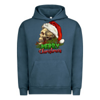Pigment Midnight Navy Merry Christmas Urban Hoodie - RanaPortraitStore