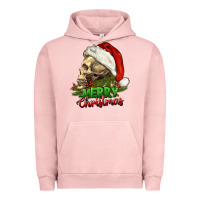 Pigment Salmon Merry Christmas Urban Hoodie - RanaPortraitStore