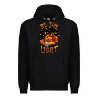Black Be the light Premium Hoodie - RanaPortraitStore