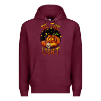 Burgundy Be the light Premium Hoodie - RanaPortraitStore