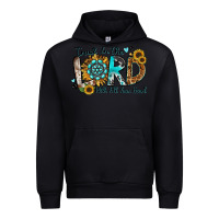 Black trust in the lord with all your heart Urban Hoodie - Zillion Design Studio