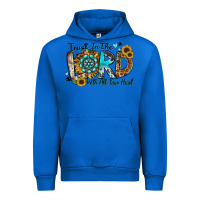 Cobalt trust in the lord with all your heart Urban Hoodie - Zillion Design Studio