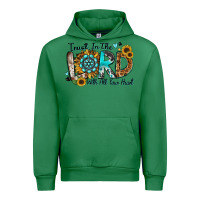 Emerald trust in the lord with all your heart Urban Hoodie - Zillion Design Studio