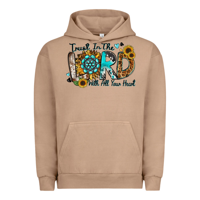 Trust In The Lord With All Your Heart Urban Hoodie by Zillion Design Studio | Teevron