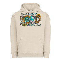 Pigment French Oak trust in the lord with all your heart Urban Hoodie - Zillion Design Studio