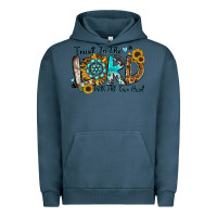 Pigment Midnight Navy trust in the lord with all your heart Urban Hoodie - Zillion Design Studio