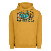 Pigment Peanut Butter trust in the lord with all your heart Urban Hoodie - Zillion Design Studio