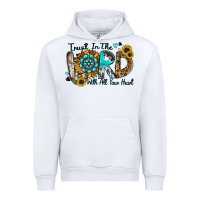 White trust in the lord with all your heart Urban Hoodie - Zillion Design Studio