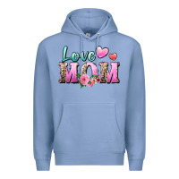 Colony Blue love mom Premium Hoodie - Zillion Design Studio