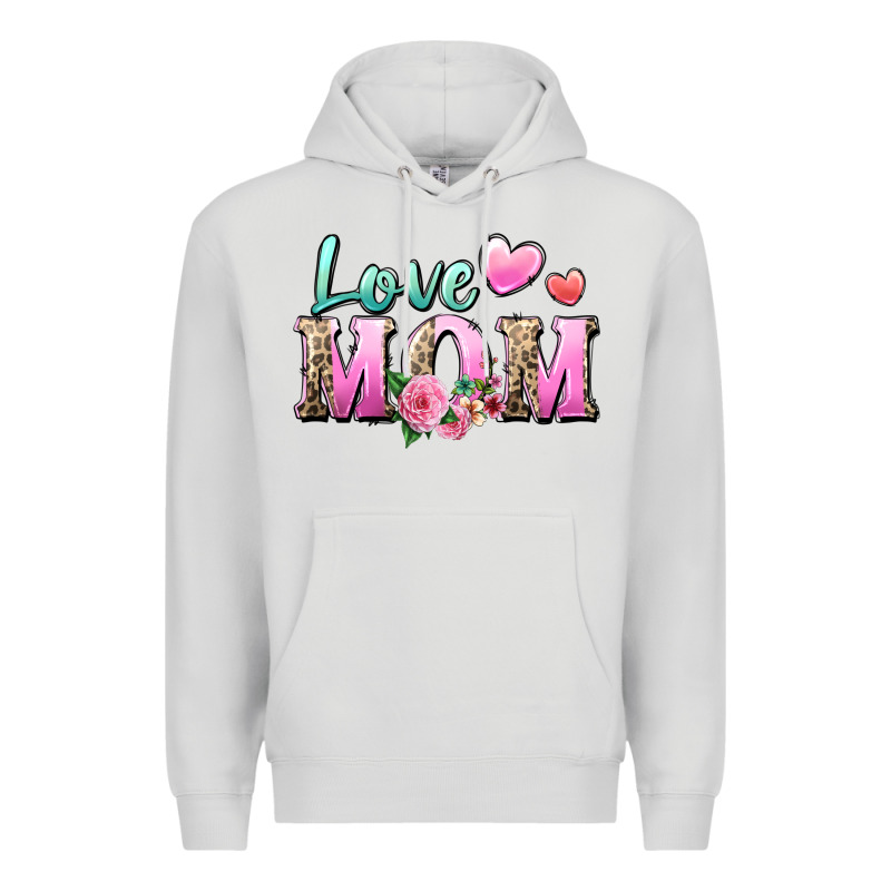 Love Mom Premium Hoodie by Zillion Design Studio | Teevron