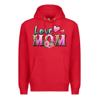 Red love mom Premium Hoodie - Zillion Design Studio
