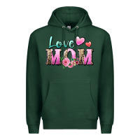 Sports Green love mom Premium Hoodie - Zillion Design Studio