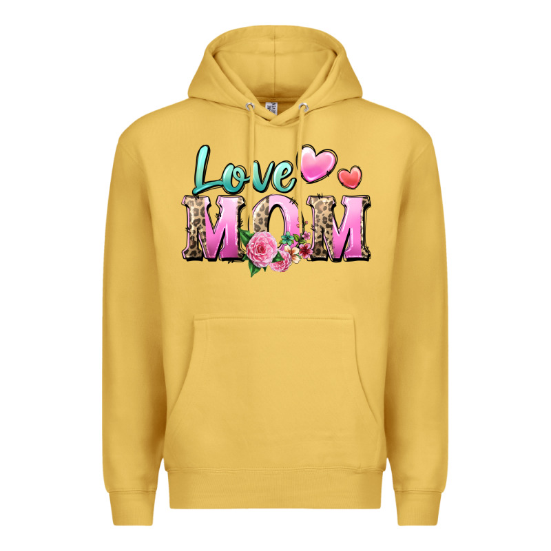 Love Mom Premium Hoodie by Zillion Design Studio | Teevron