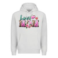 Dove Grey love mom Premium Hoodie - Zillion Design Studio