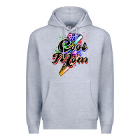 Heather Grey cool mom Premium Hoodie - Zillion Design Studio
