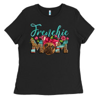 Black french bulldog mom Ladies Tee - Artiststas