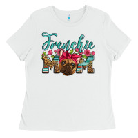 White french bulldog mom Ladies Tee - Artiststas
