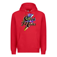 Red cool mom Premium Hoodie - Zillion Design Studio