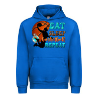 Cobalt eat sleep basketball repeat Urban Hoodie - texasbilliewilder