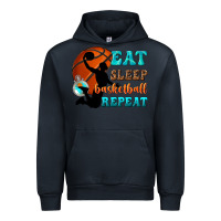 Navy eat sleep basketball repeat Urban Hoodie - texasbilliewilder