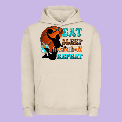 Urban Hoodie eat sleep basketball repeat