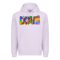 Lilac lgbtq love Premium Hoodie - texasbilliewilder