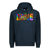 Navy lgbtq love Premium Hoodie - texasbilliewilder